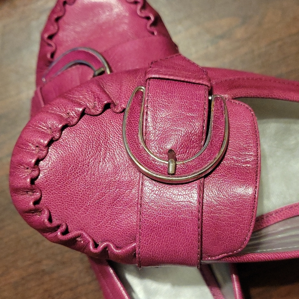 Alfani Hot Pink Buckle Loafers